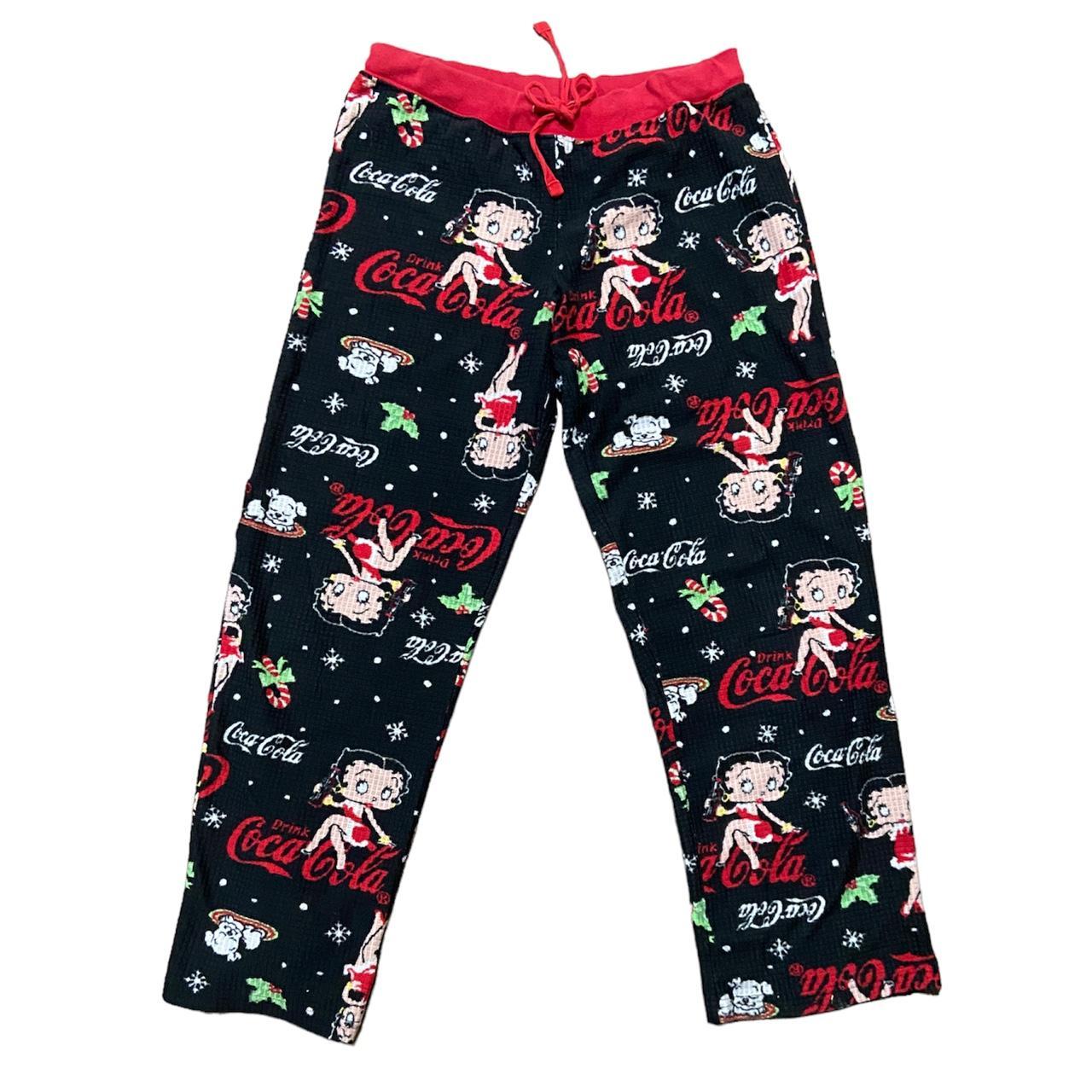 Betty Boop Coca Cola pajama pants label medium 7-8 ... - Depop