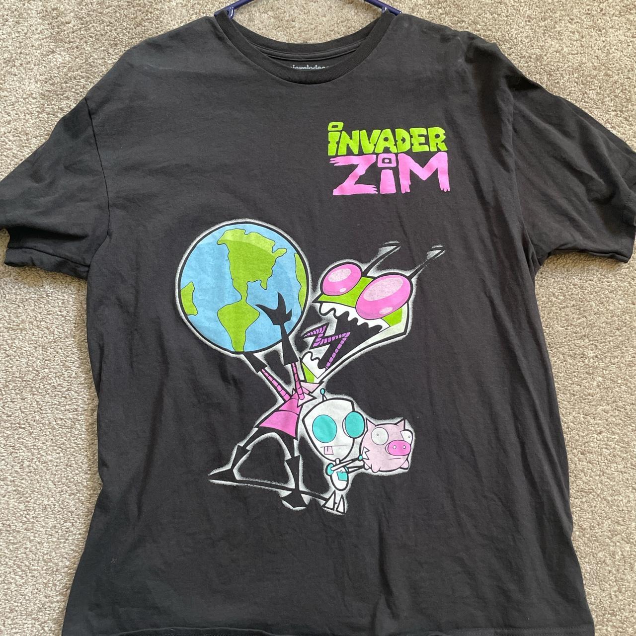 Invader Zim Tee 🌎 Size:XL Worn Once #Zim #Gir - Depop