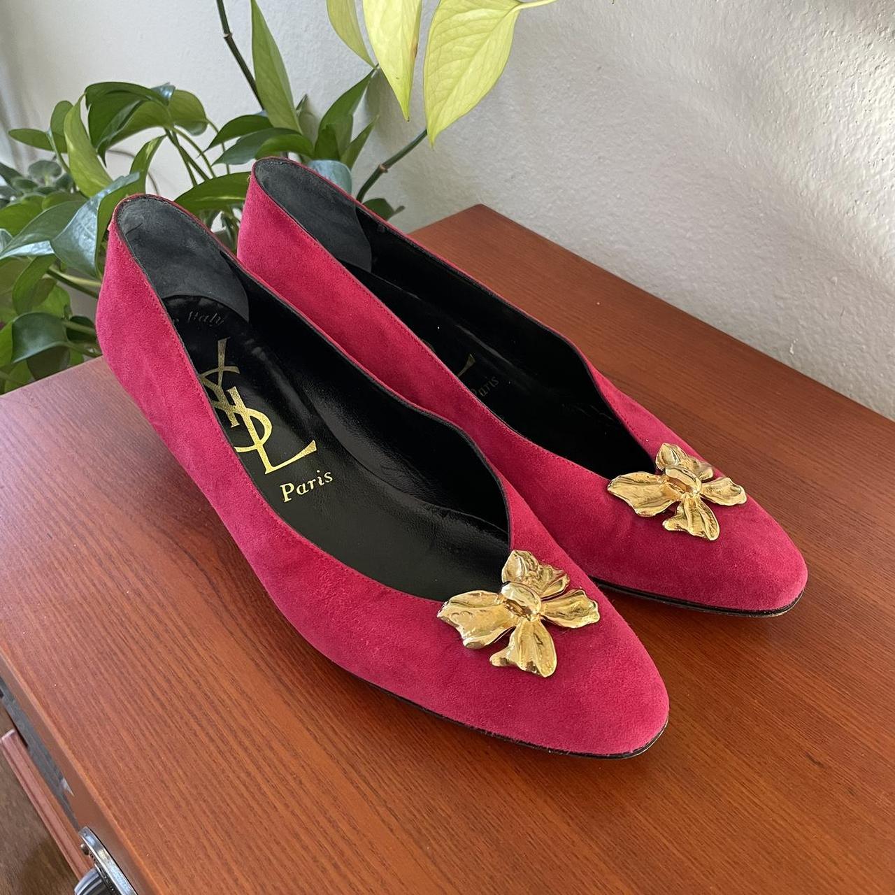 Rare vintage YSL kitten heels Vintage Yves Saint... - Depop