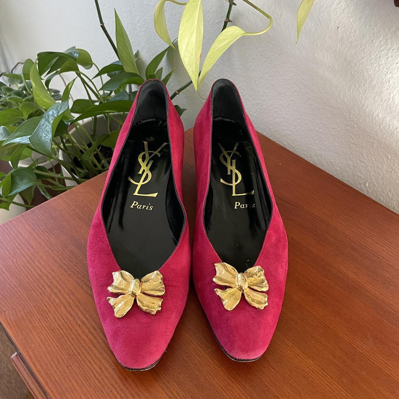 Rare vintage YSL kitten heels Vintage Yves Saint... - Depop