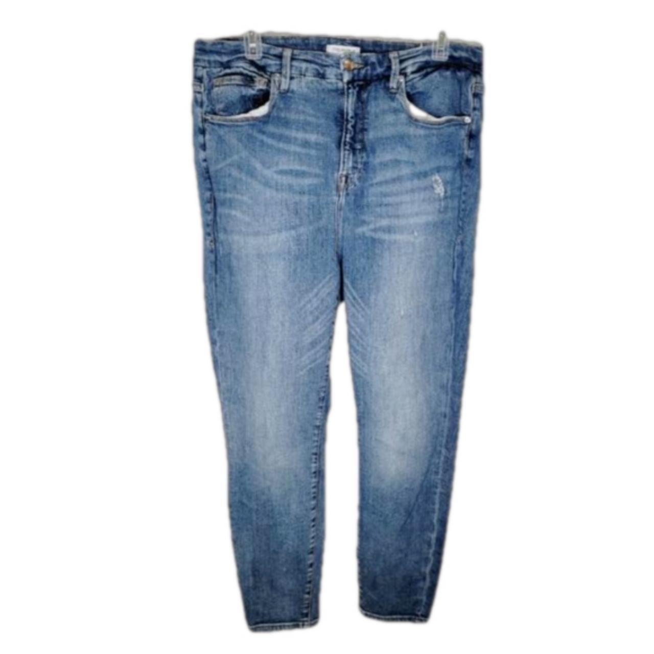 Wmns sz 16 Good good American Destroyed Denim Jeans