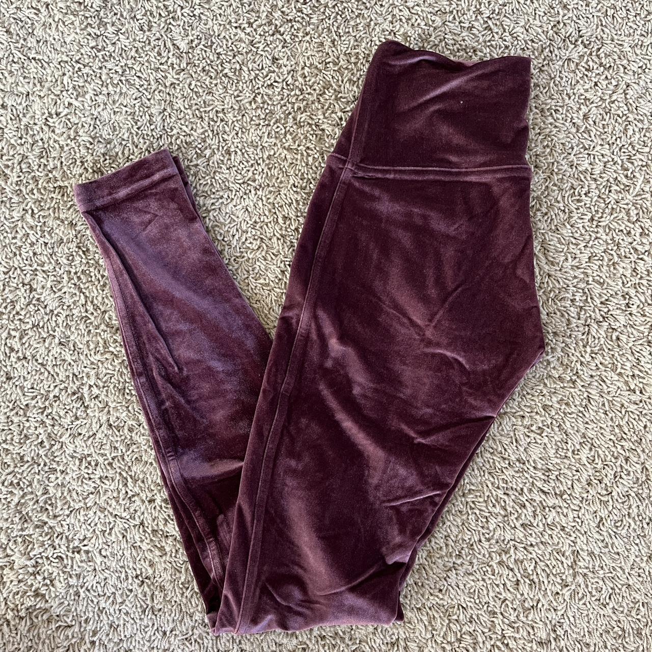 lululemon velvet leggings 28” - garnet like new - Depop