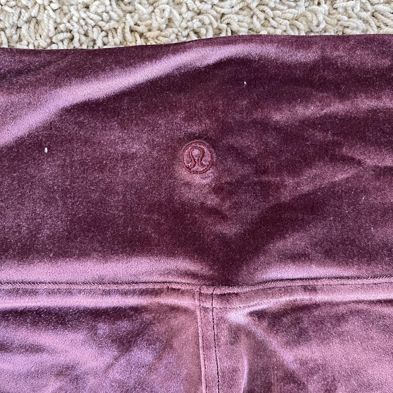 lululemon velvet leggings 28” - garnet like new - Depop