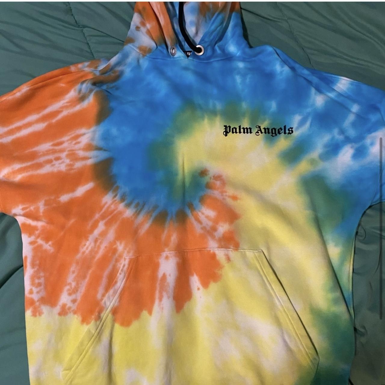 Palm angels tie dye hoodie best sale