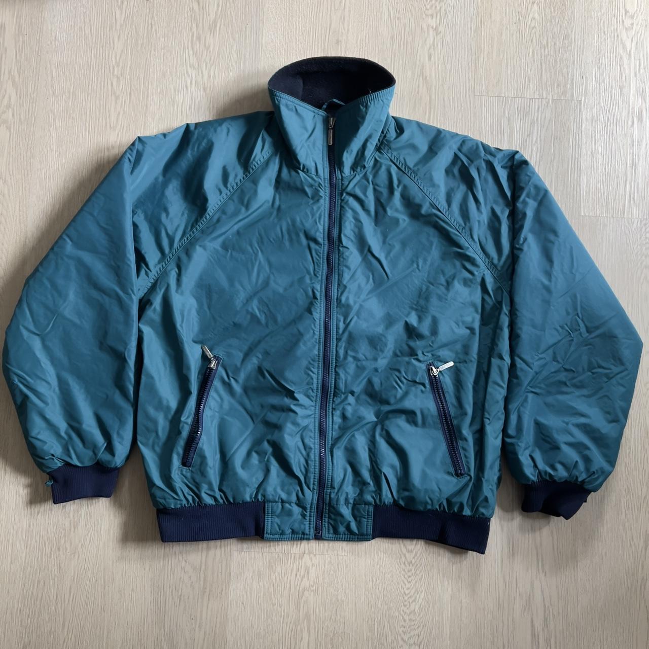 Vintage Work Guard Bomber Jacket - Men’s Large Teal... - Depop