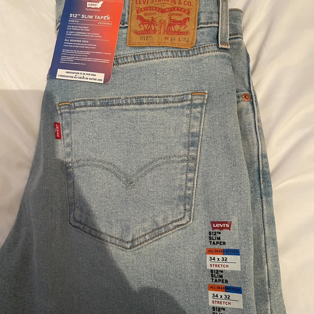 LEVI’S 512 Slim Taper Size 34x32 Brand New never... - Depop