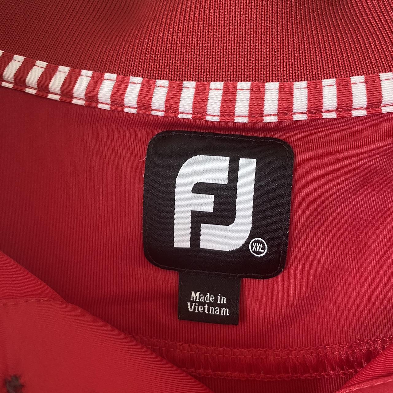 Red Footjoy Golf Polo Shirt Size XXL Perfect... Depop