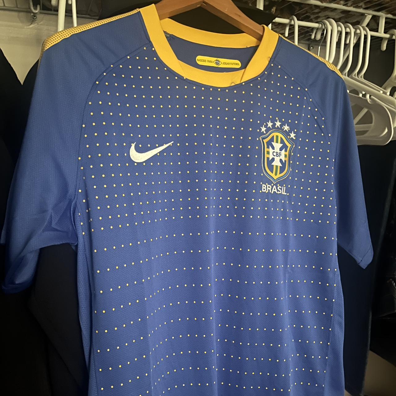 Vintage Brazil World Cup Soccer Jersey #11 - Depop