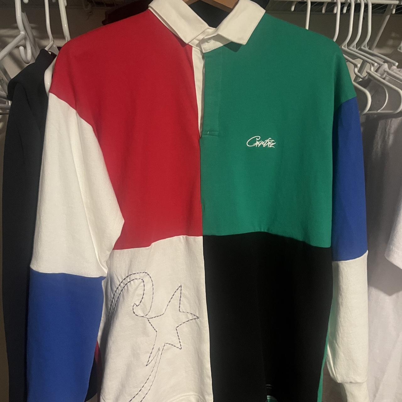 Corteiz Color Block Rugby Polo In excellent... - Depop