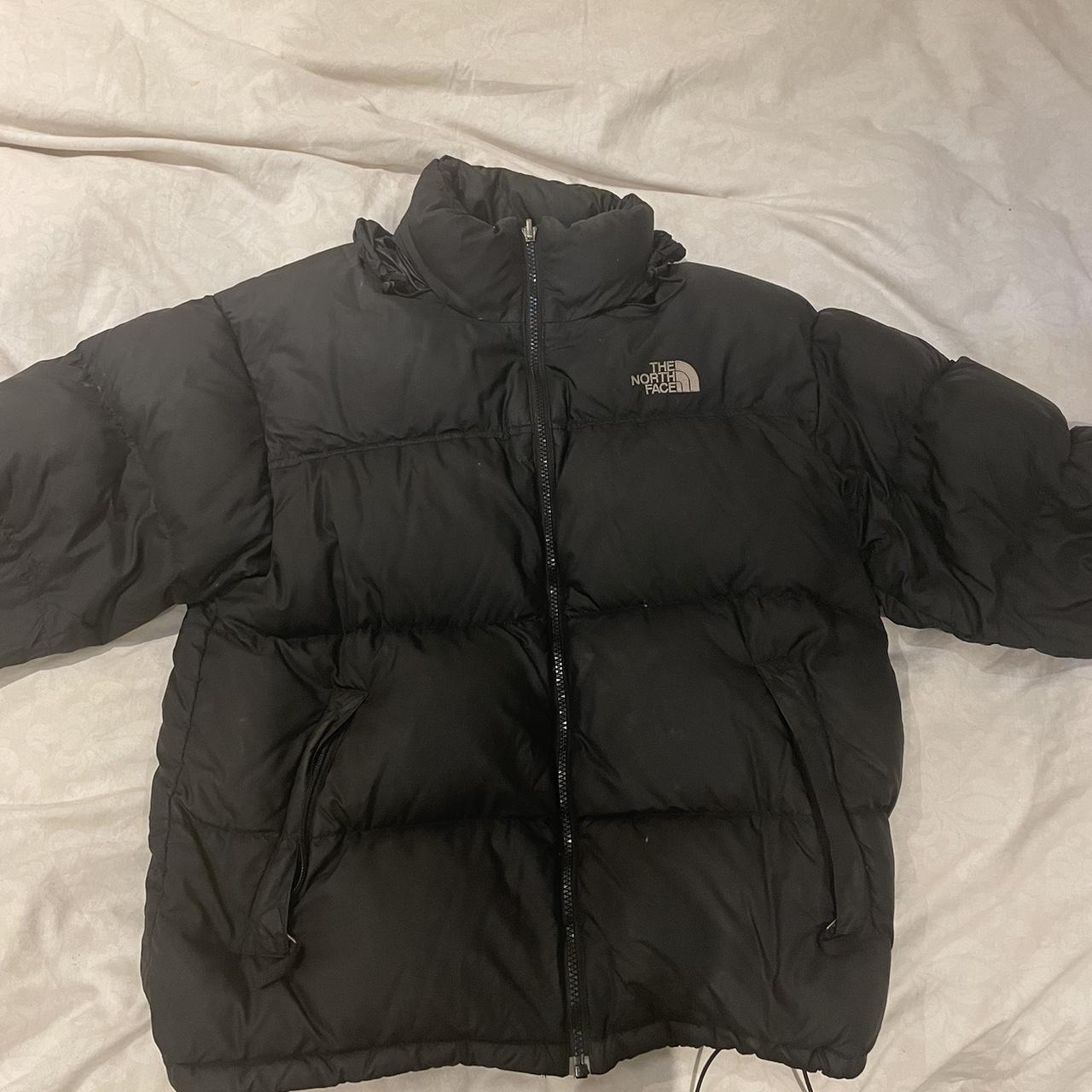 The North Face Men's Black and White Coat | Depop