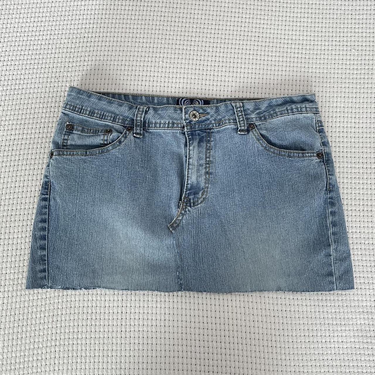 Angels mini skirt #angels #denim #miniskirt... - Depop