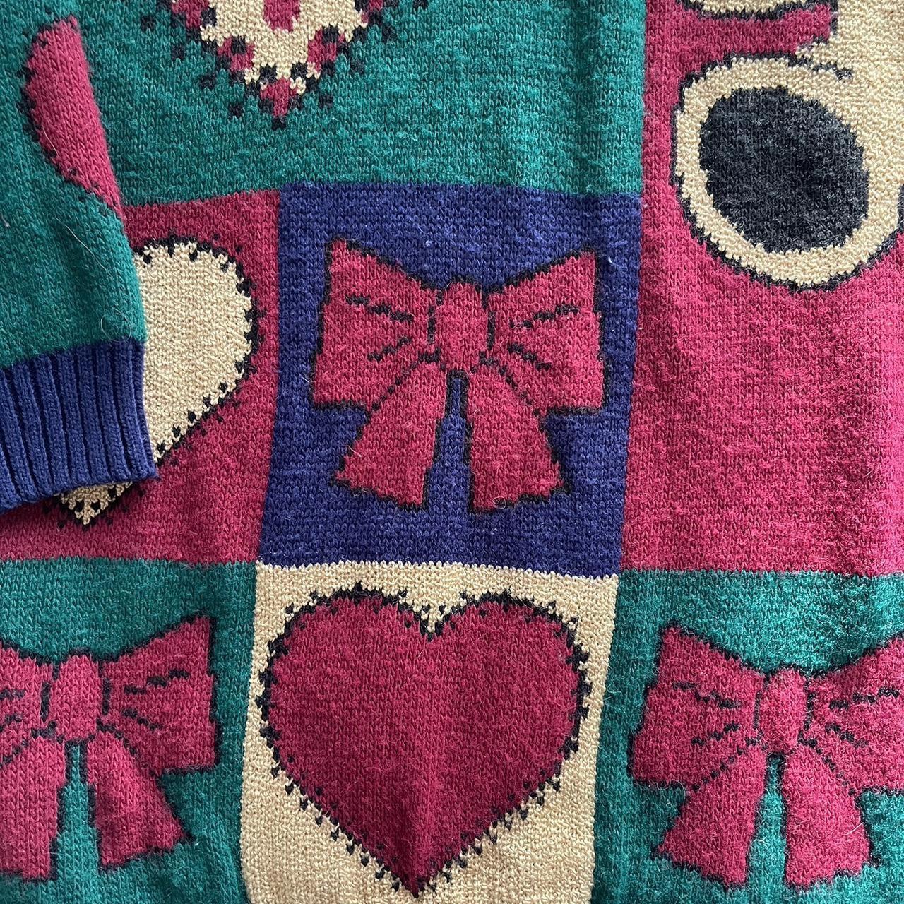 Basic Editions Women's Sweater - Red/Green - L – … - image 7