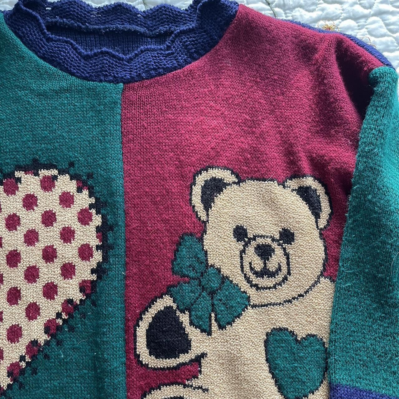 Basic Editions Women's Sweater - Red/Green - L – … - image 8