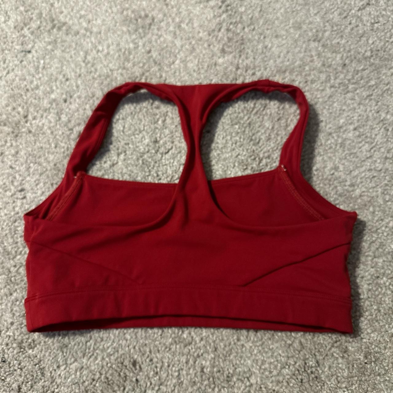 Alphalete Women's Red Bra | Depop