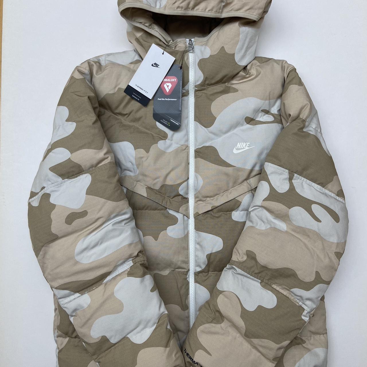 Nike camo puffer jacket sale