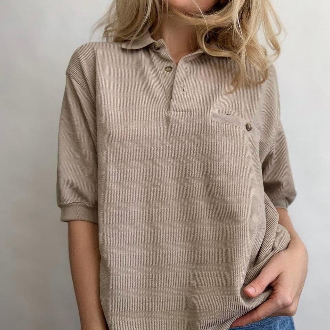 Women's Tan Poloshirts Depop