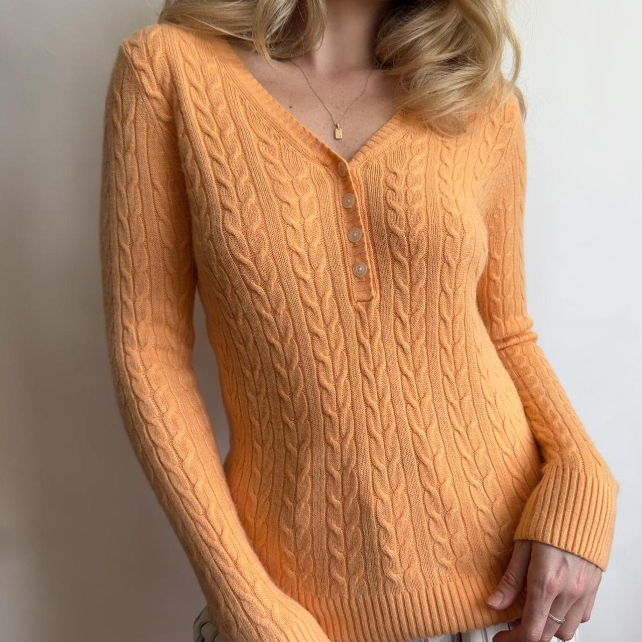 Women's Orange Jumper Depop