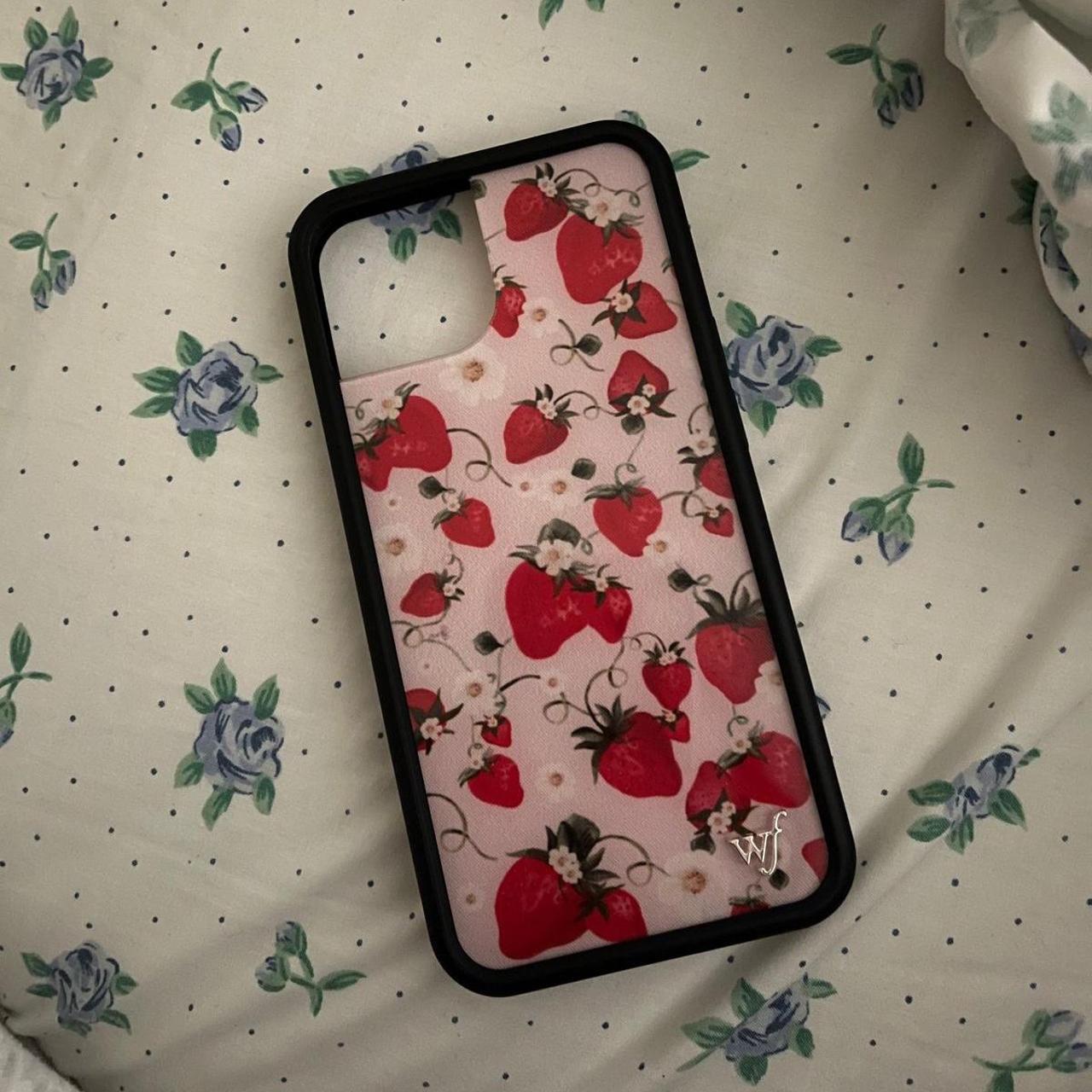 wildflower case for iphone 14 pro strawberry... Depop