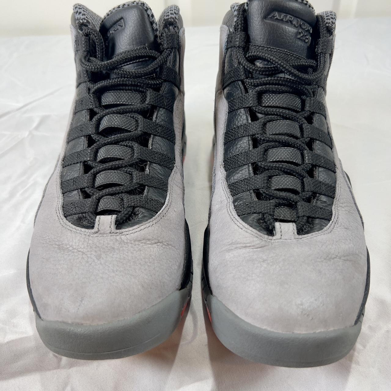 Jordan 10 grey suede best sale