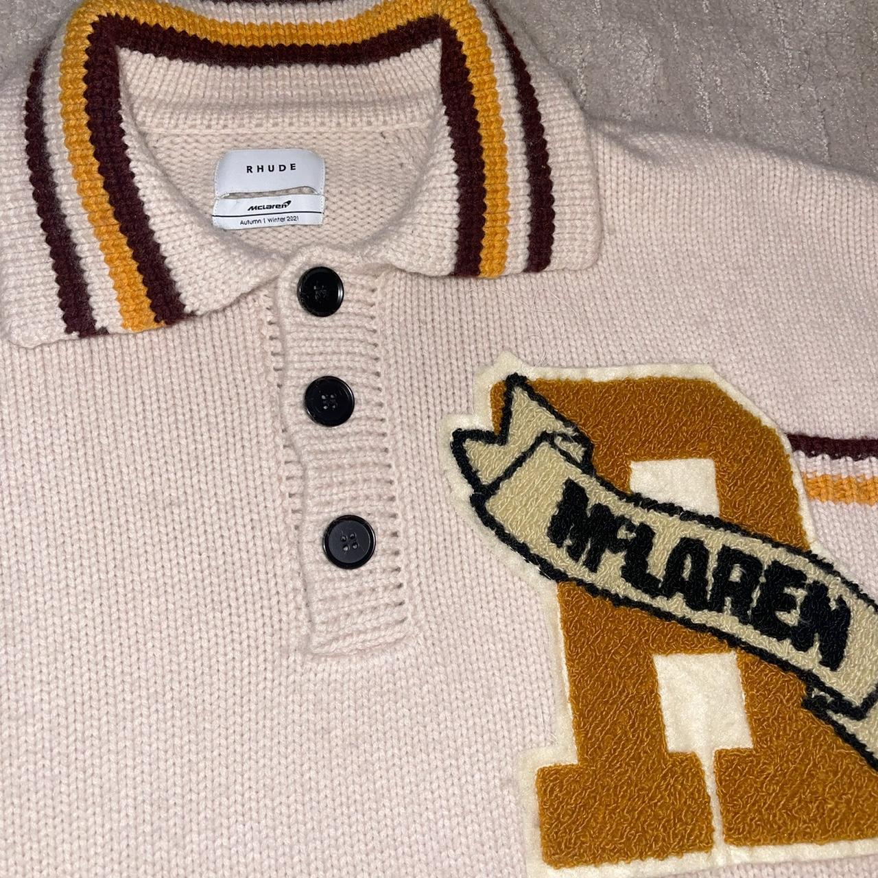 Rhude McLaren ポロシャツ クリーム色 Rhude McLaren ポロシャツ クリーム色 Rhude x McLaren Racer Polo