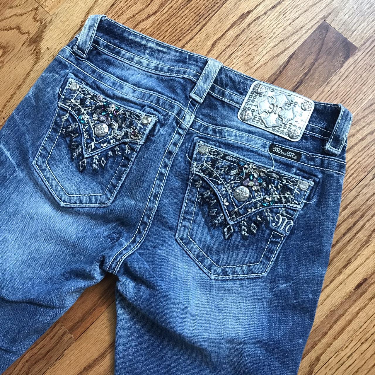 Miss Me Women's Blue Jeans | Depop