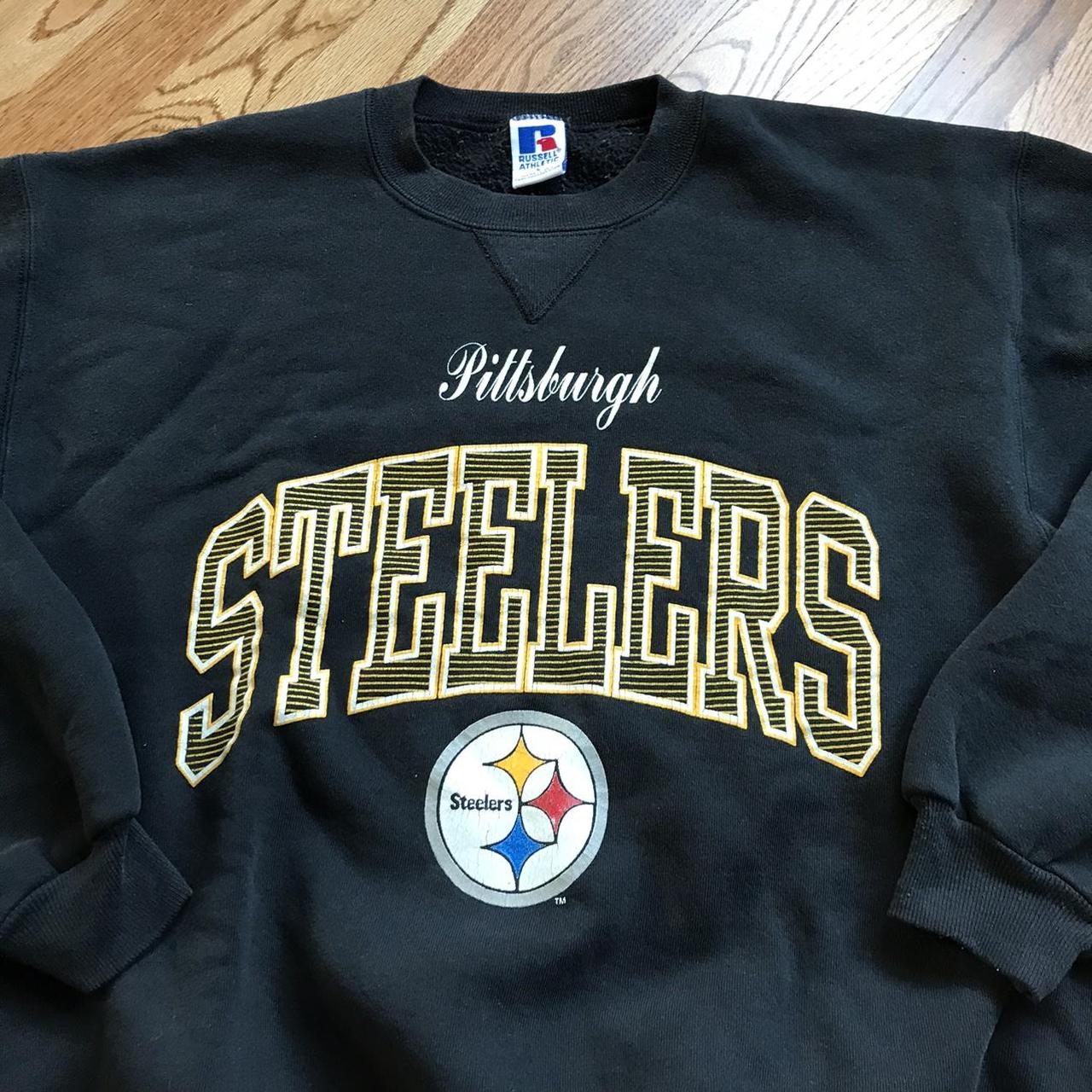 Vintage 90s Russell Athletic Pittsburgh Steelers... - Depop