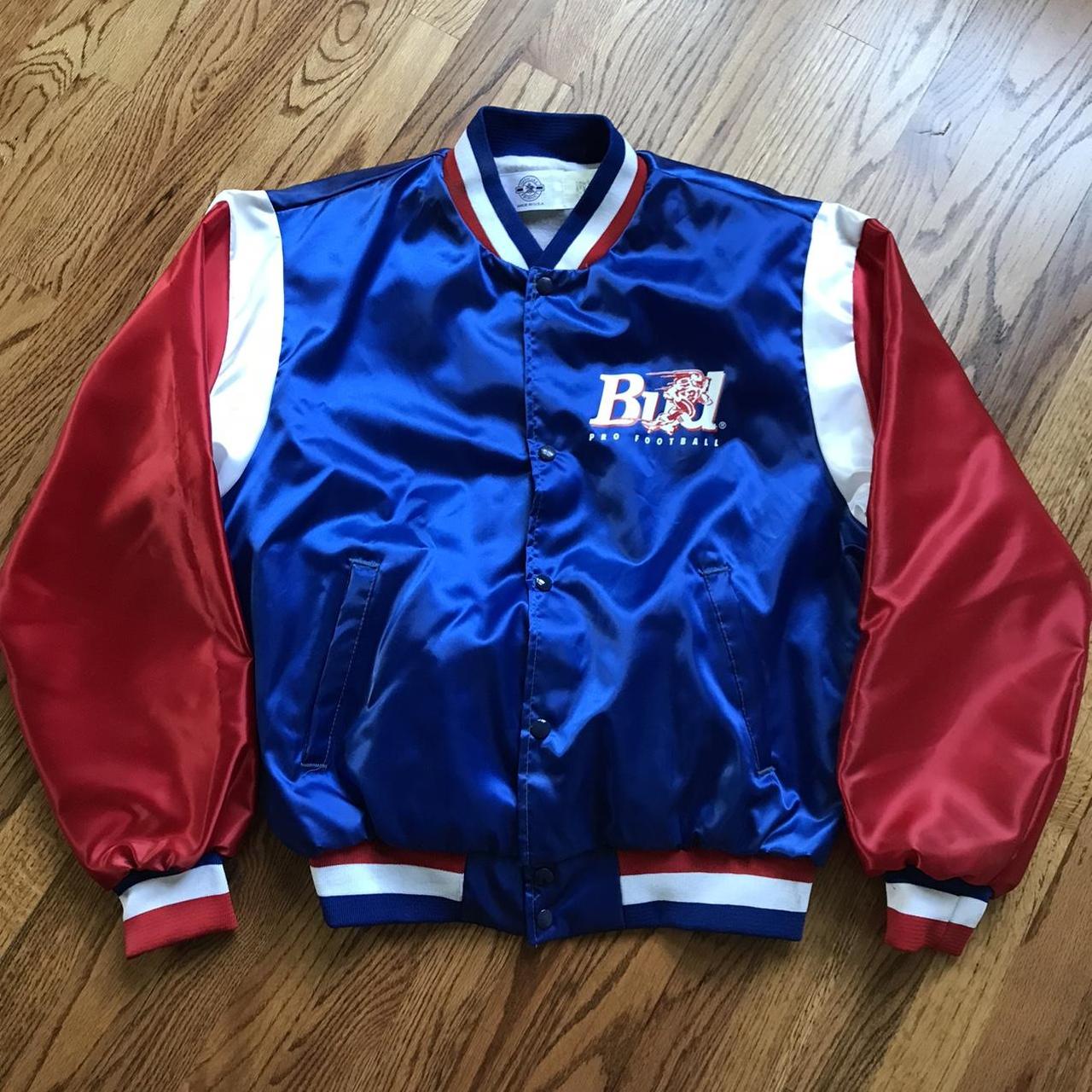 New England patriots apex winter jacket with hood In - Depop