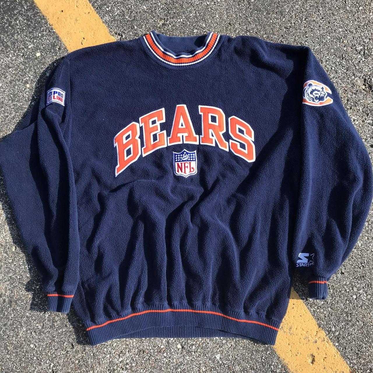 Vintage Chicago Football Bears Hoodie L - Depop