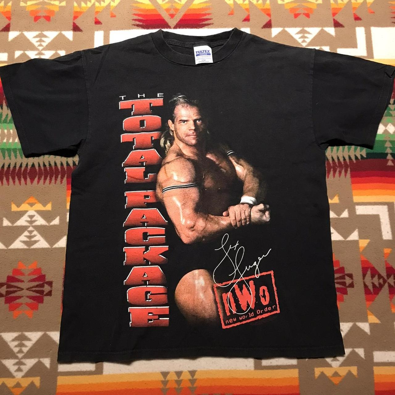 Vintage 1998 Lex Luger NWO Total Package T-Shirt... - Depop