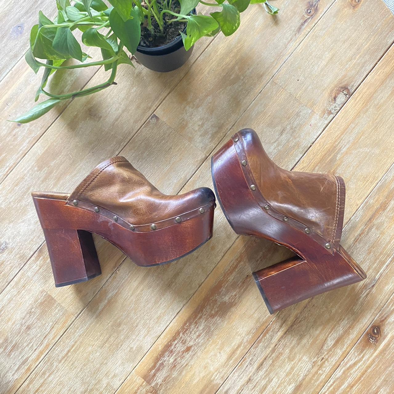 frye clogs and mules