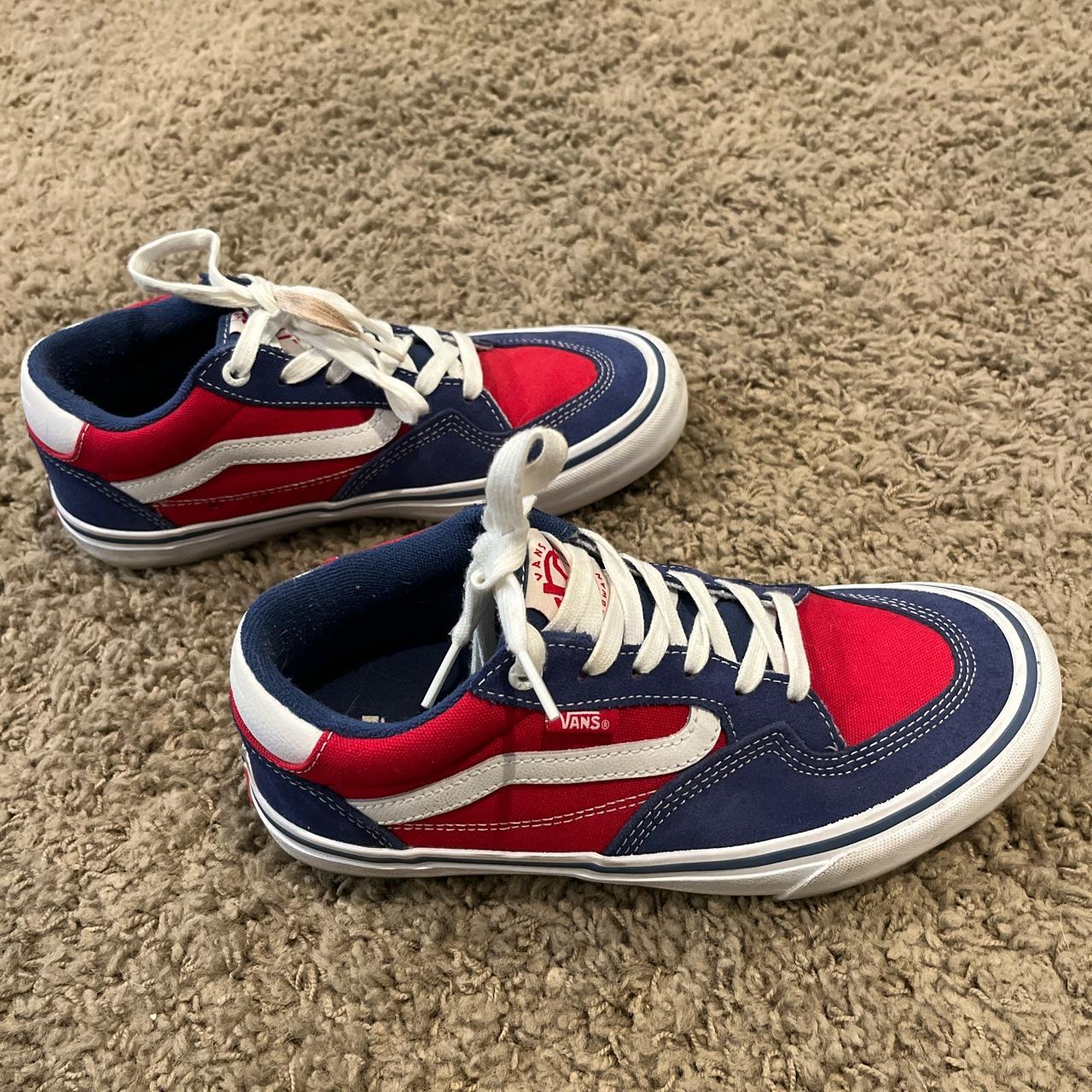 vans red blue white