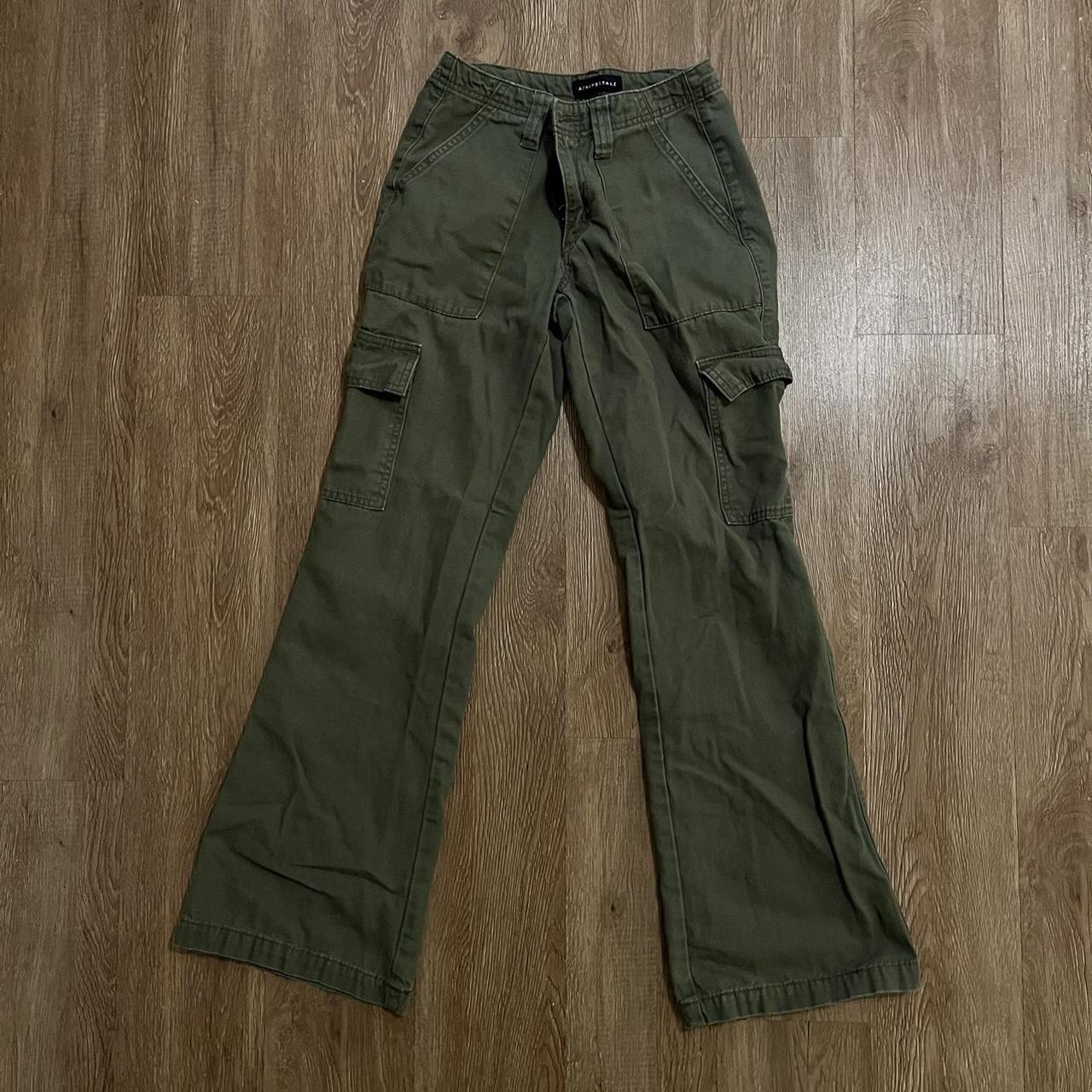 Aeropostale Women's Flare Cargo Pants Khaki/Green XS – Low