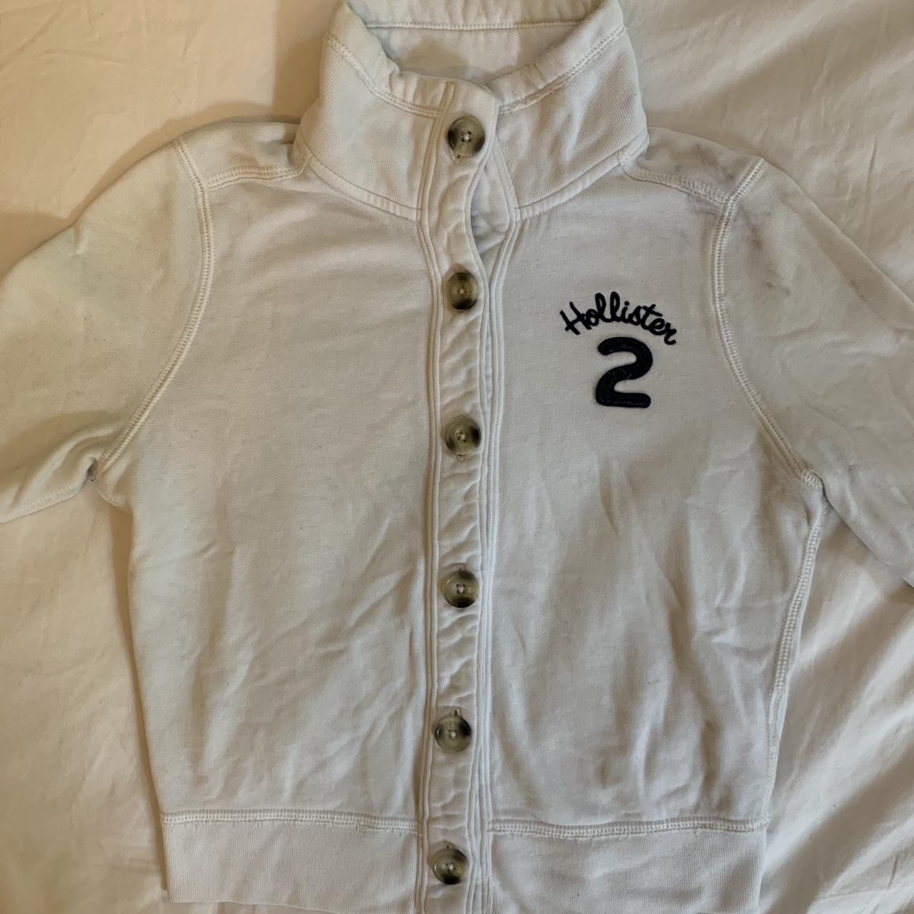 White hollister outlet jacket