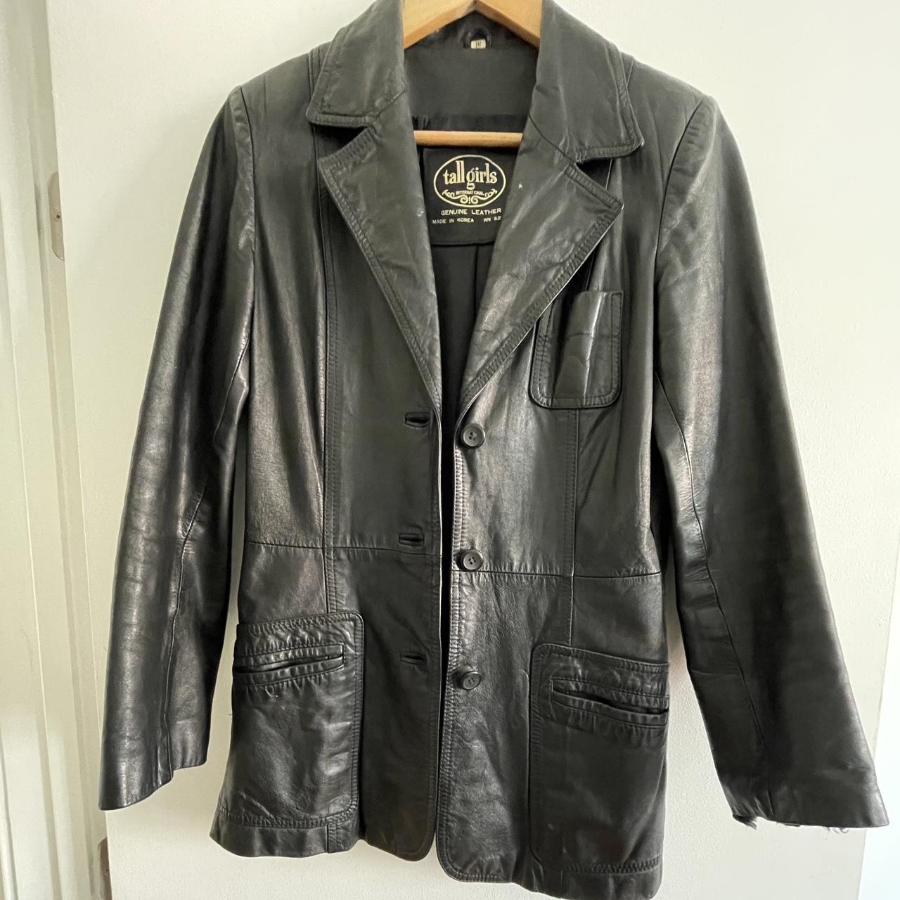 Super soft vintage leather jacket. Perfect shape and... - Depop