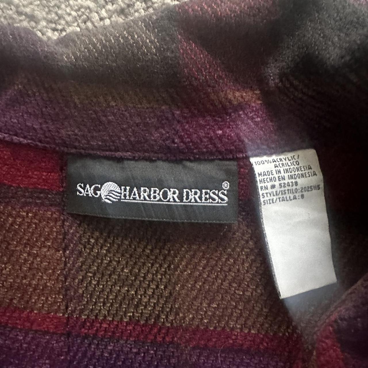 Vintage SAG HARBOR DRESS Zipup Jacket size 8 (fits... Depop