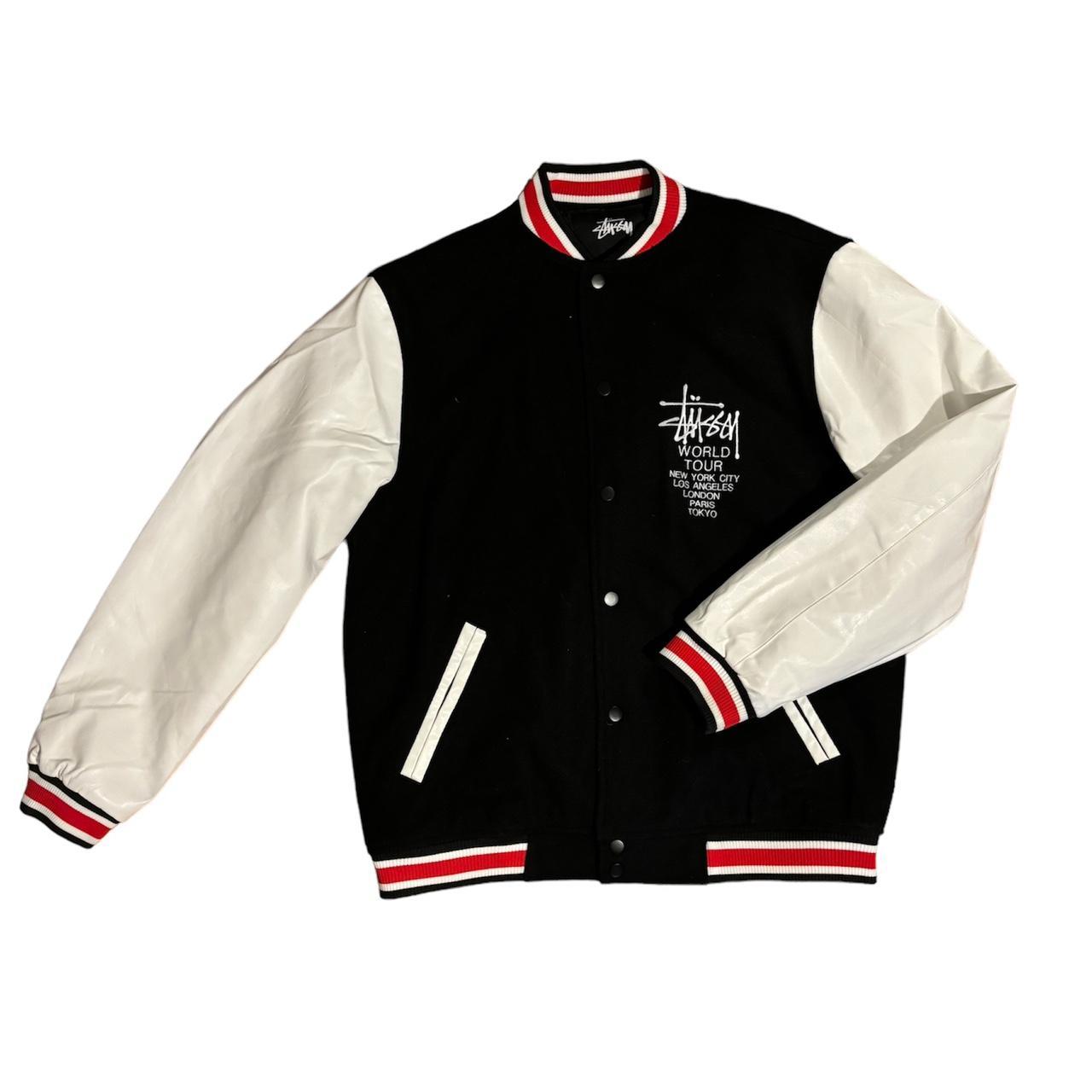 stussy】WORLDTOUR VARSITY JACKET XL 25周年