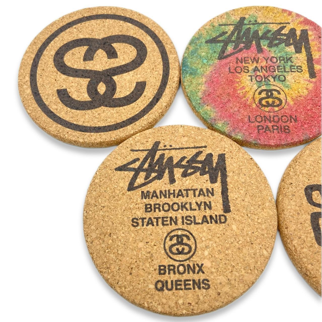 STUSSY SS-LINK RUG Stussy STUSSY CIRCLE SS-LINK RUG in BLACK/WHITE