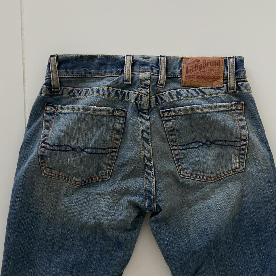 Lucky Brand Jeans Mens 34 Regular Dungaree Bootleg Length 100