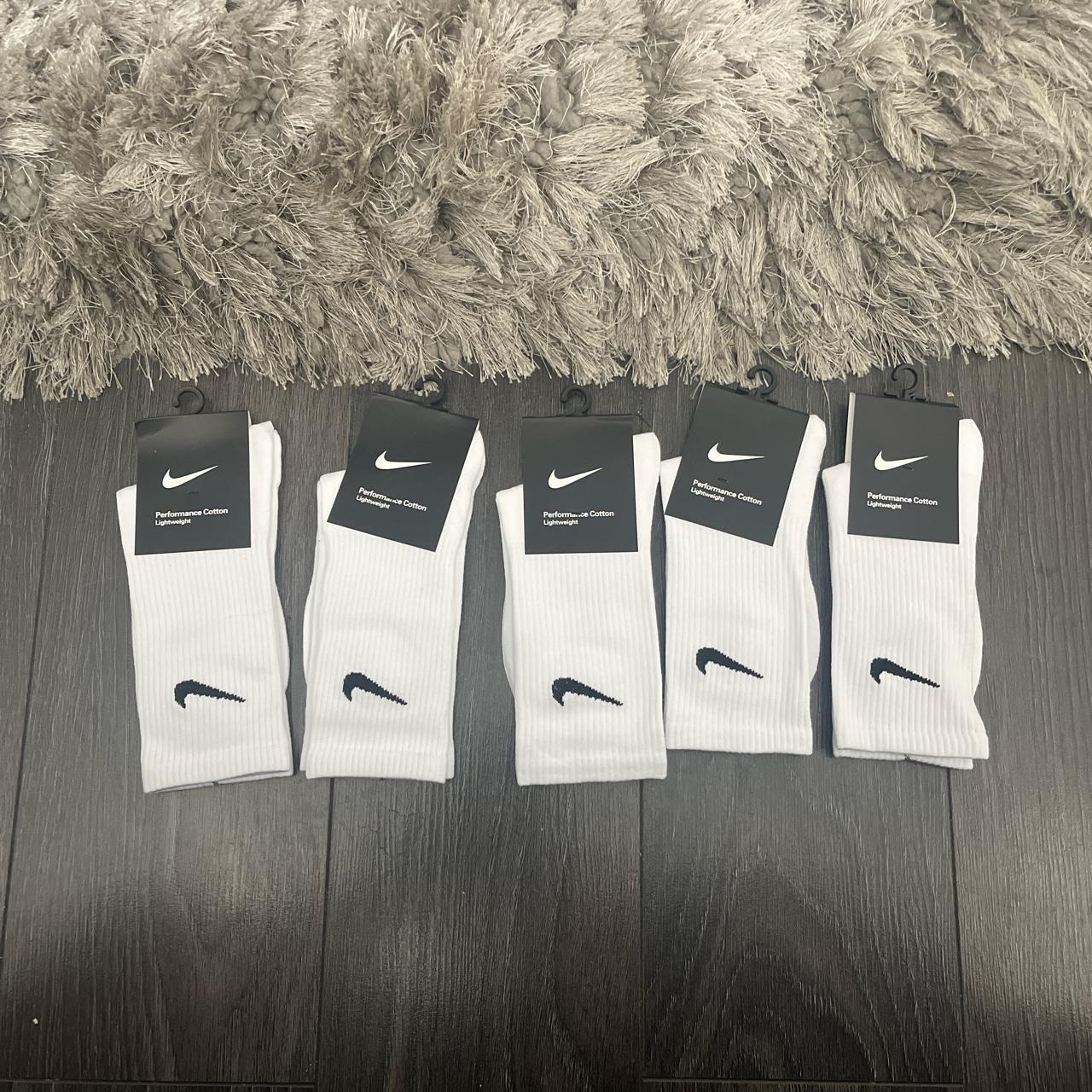 Nike socks 5 pairs womens Nike socks Size... - Depop