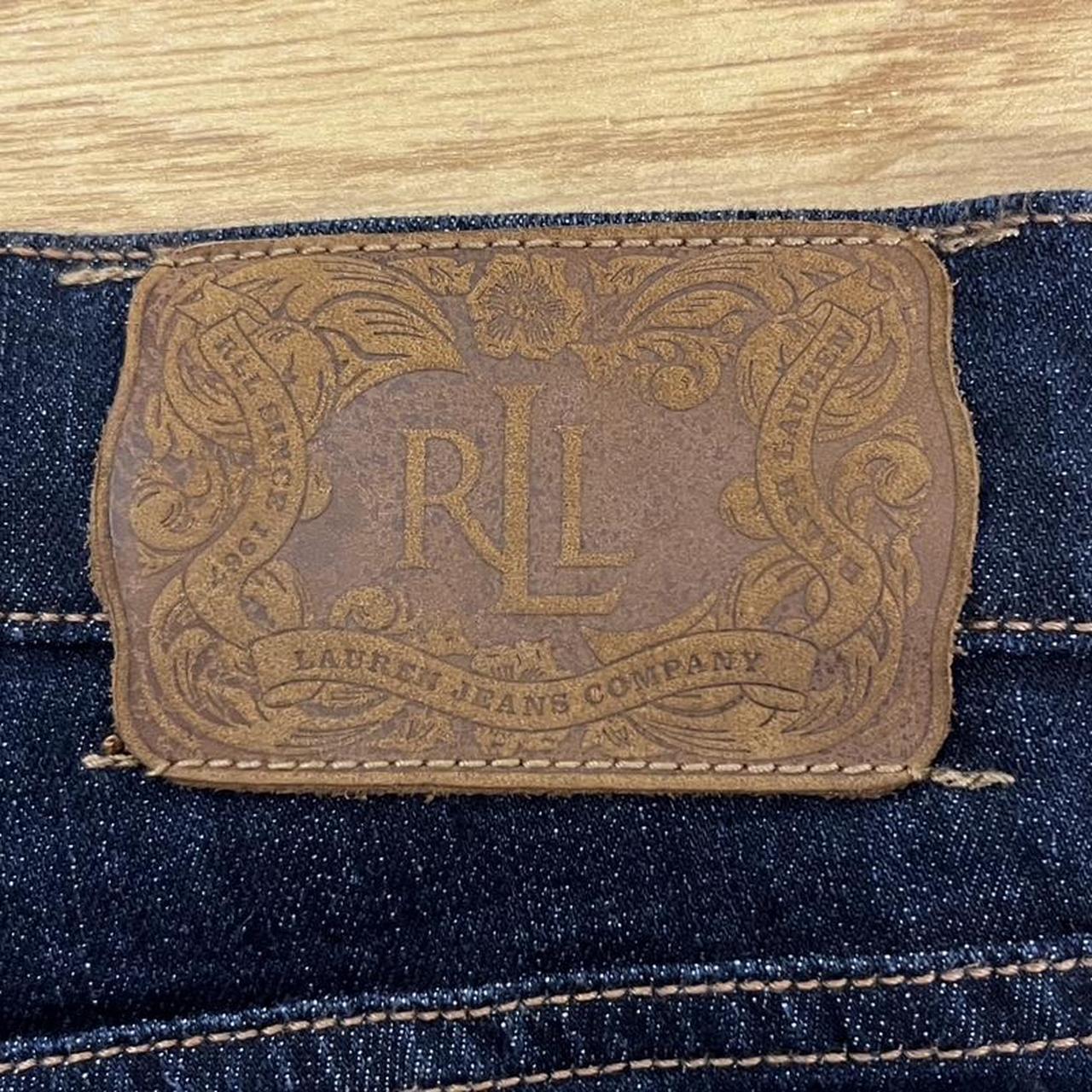 Vintage Ralph Lauren classic bootcut dark blue jeans. - Depop