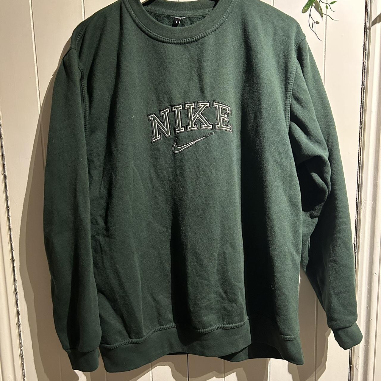 nike jumper green