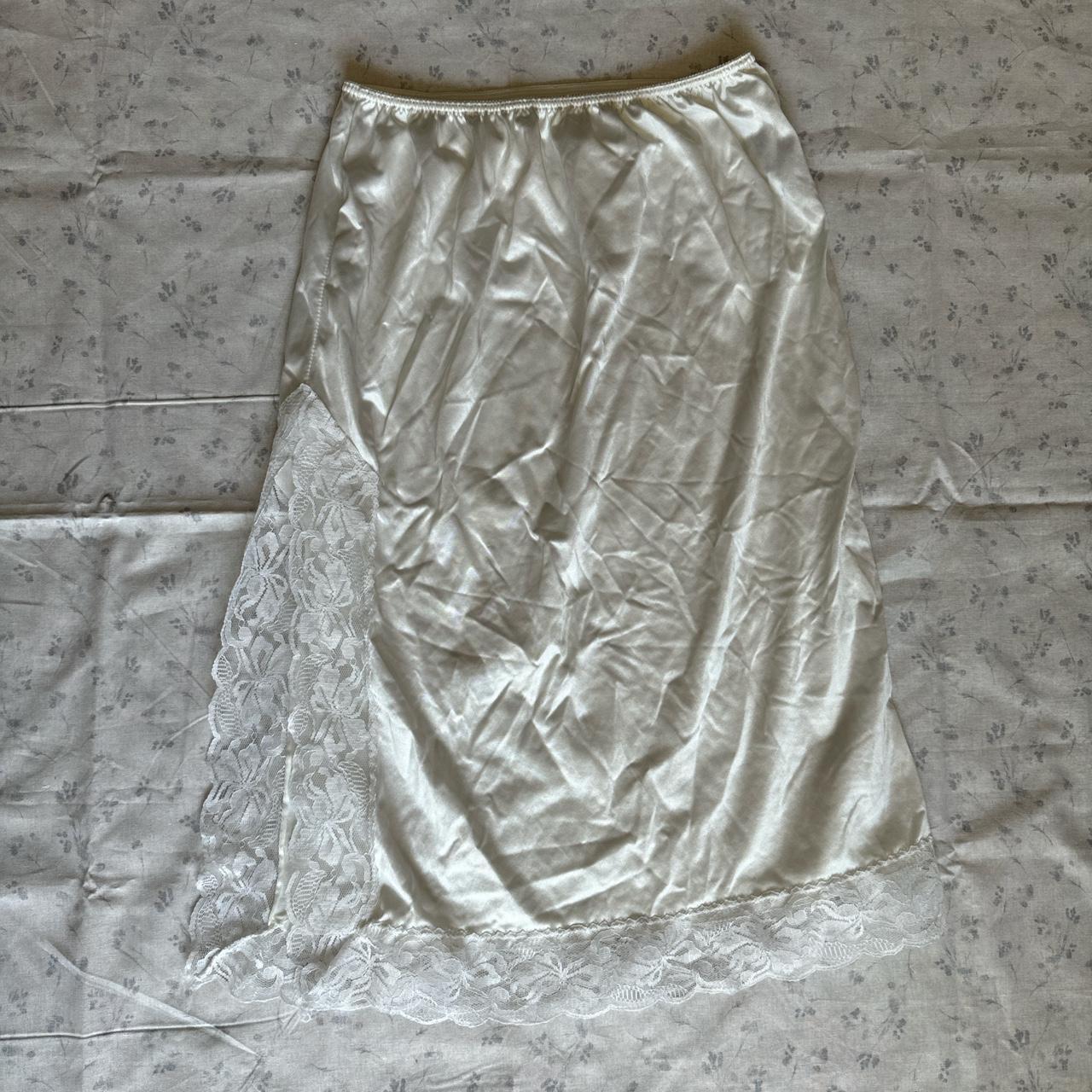 Vintage Women's Lace Skirt - White - M – Vintage … - image 1