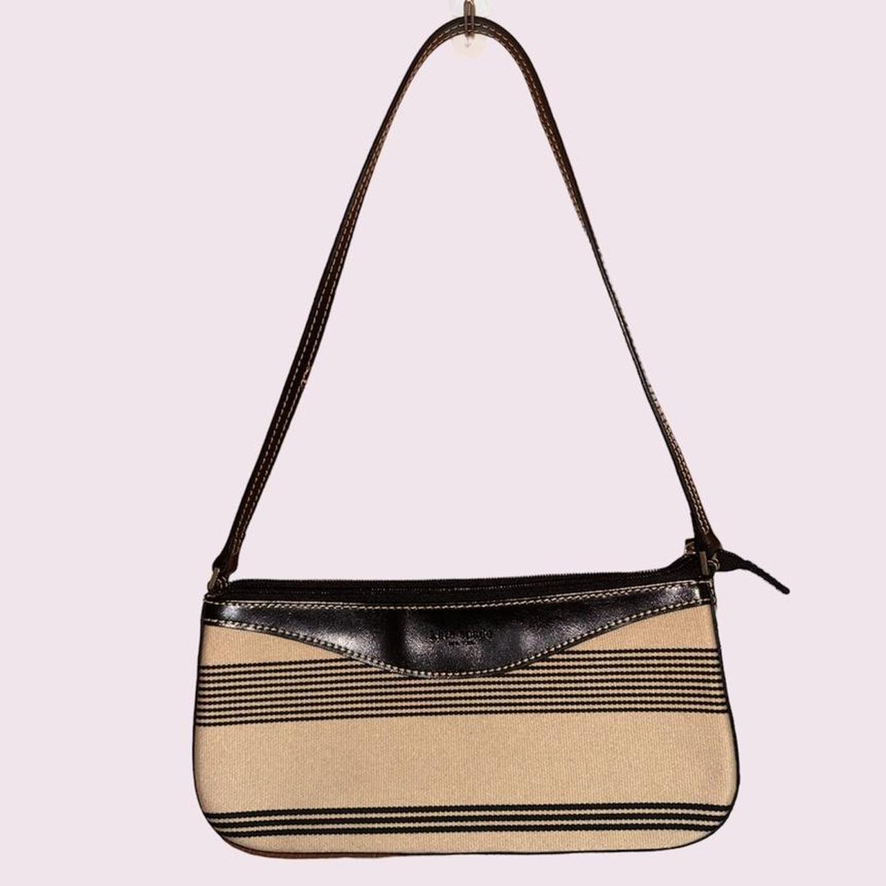 Vintage Kate Spade Shoulder bag Beige and black... Depop