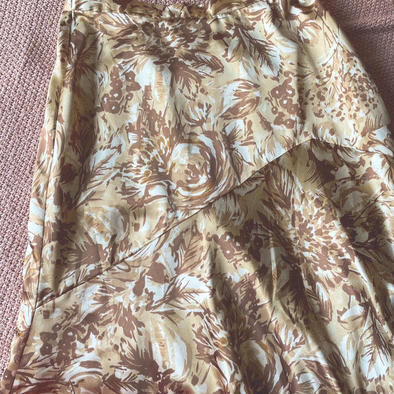 Coldwater Creek Women's Tan and Brown Skirt | Depop