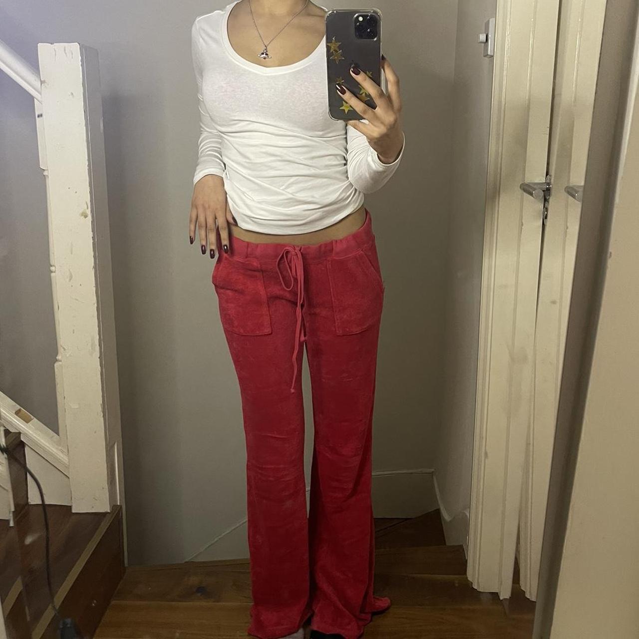 Juicy Couture Women S Red Joggers Tracksuits Depop