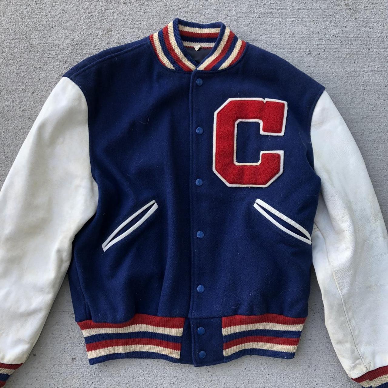 Vintage 60s varsity bomber jacket, in good condition... - Depop