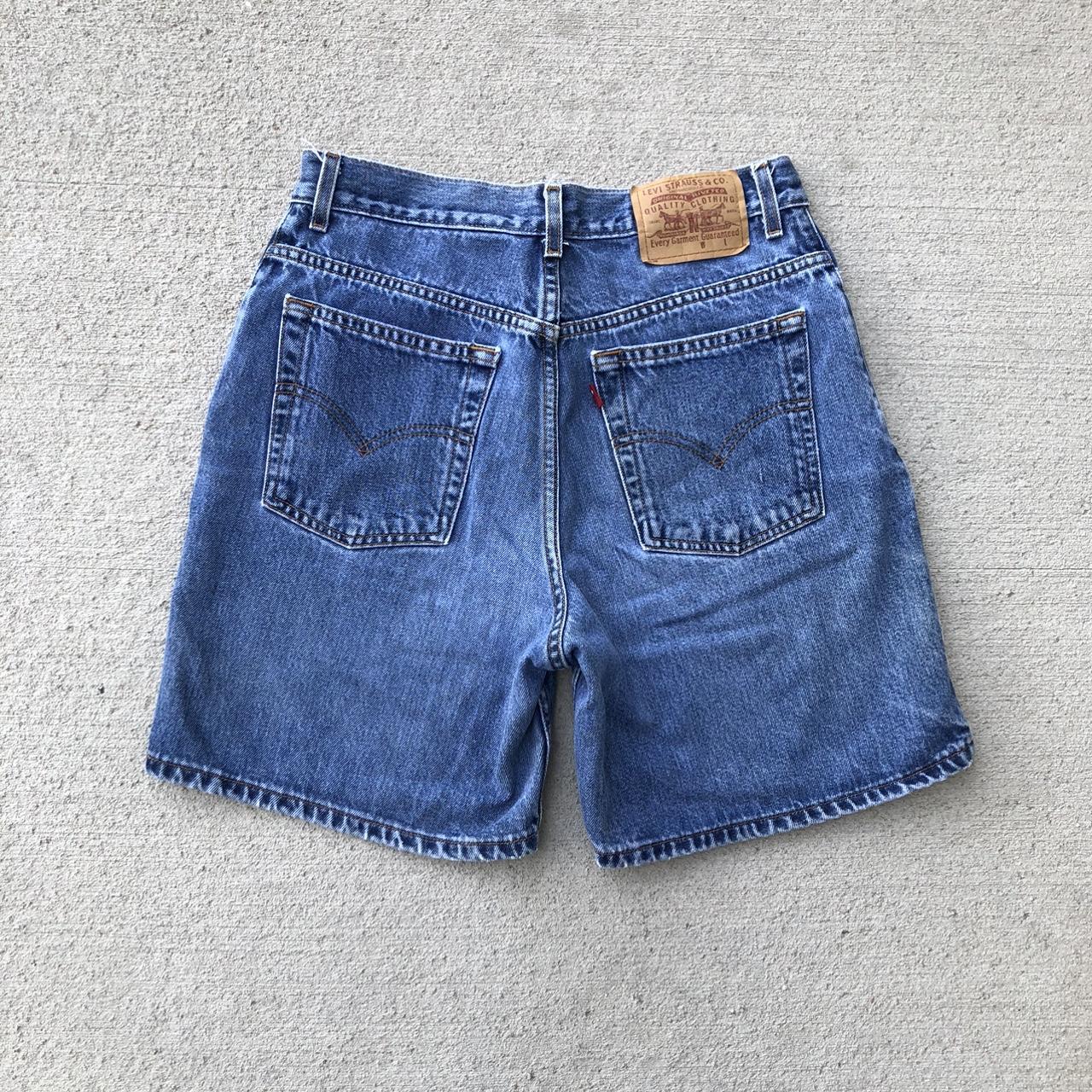 Levis Womens Blue Shorts Depop