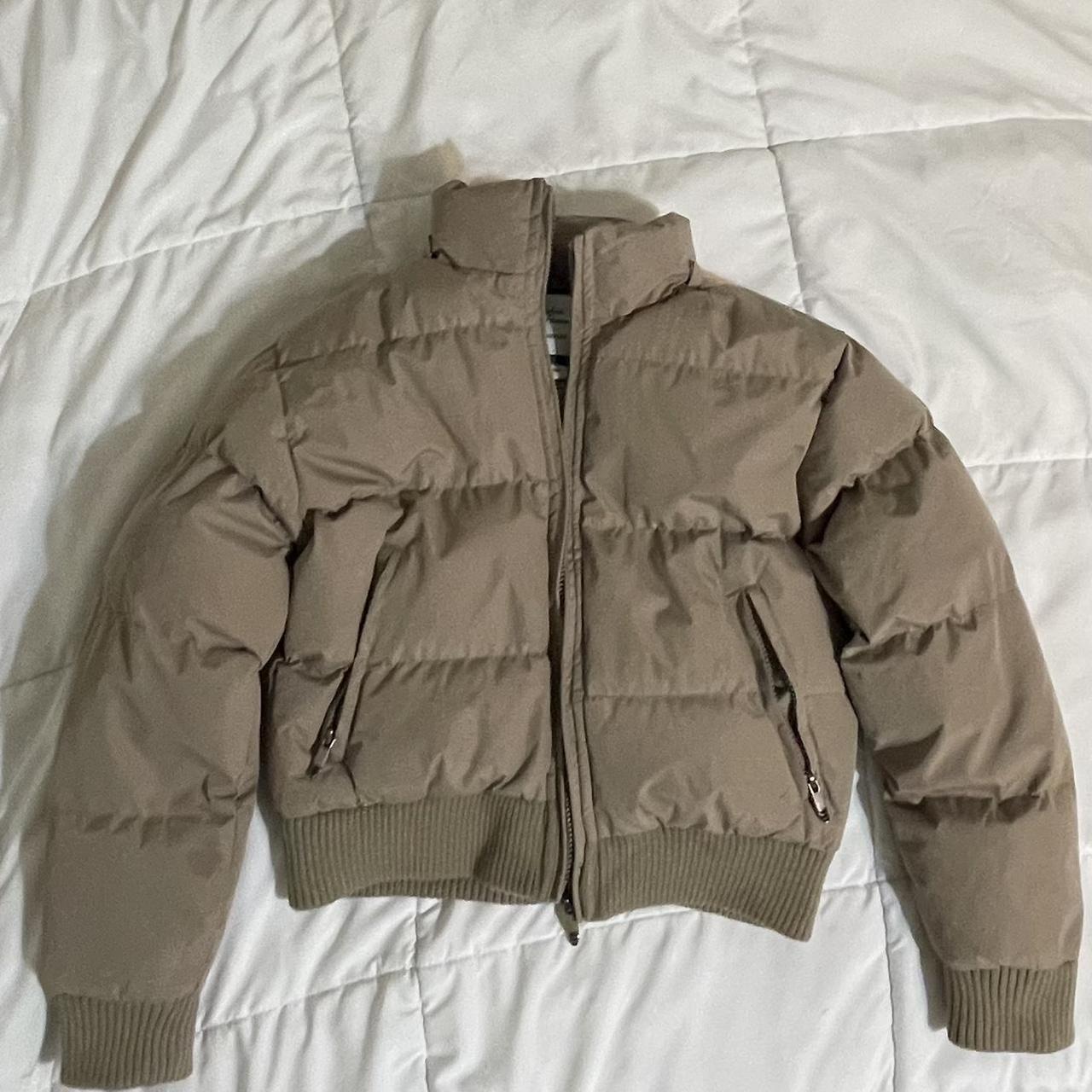 Nude puffer jacket Tagged north face for exposure.... - Depop