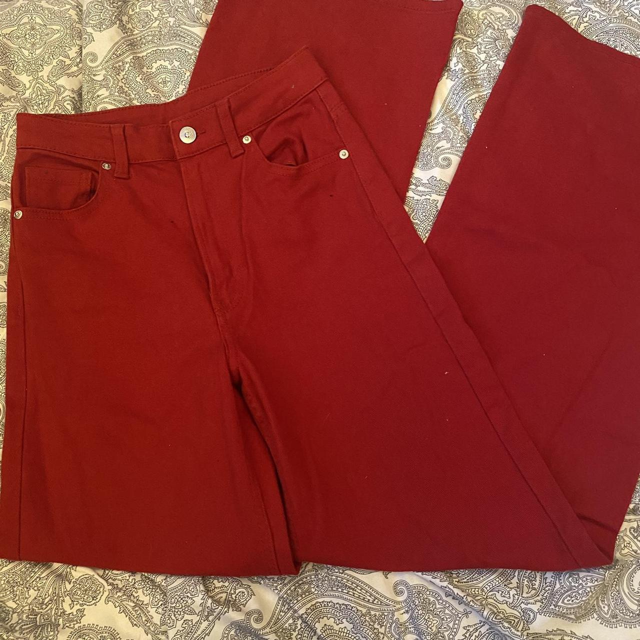 H&M Women's Red Jeans Depop