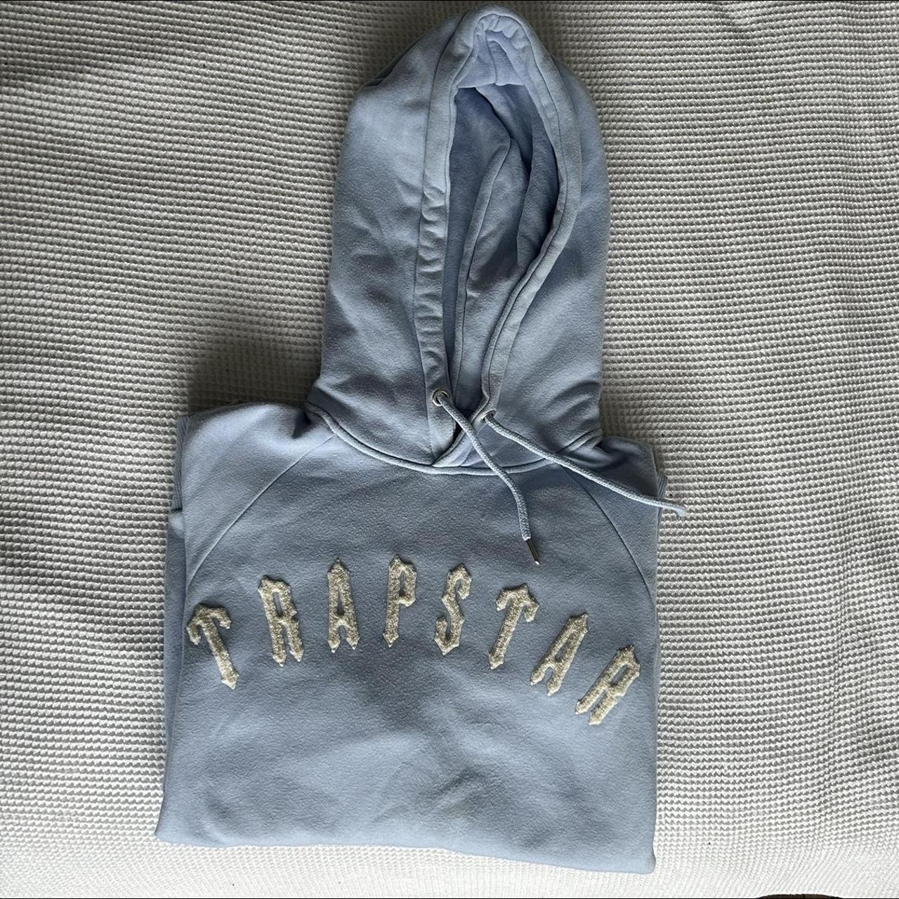 Baby blue 2025 trapstar hoodie